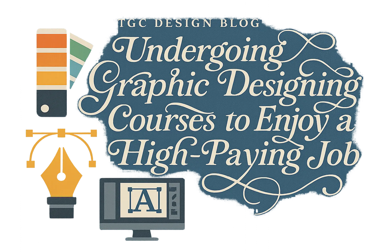Undergoing graphic designing courses to enjoy a high paying job